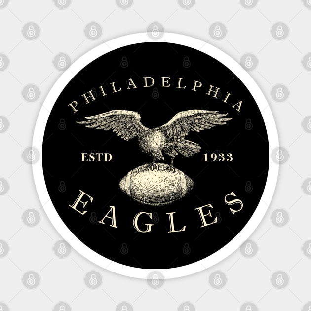 Vintage Philadelphia Eagles 2 by Buck Tee Magnet by Buck Tee